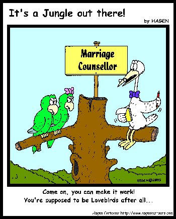 Cartoon, Lovebird, Psychologist
