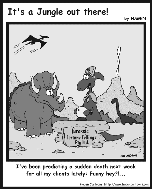 Cartoon, Dinosaur, Fortune Telling