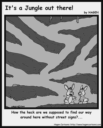 Cartoon, Rabbit, Lost