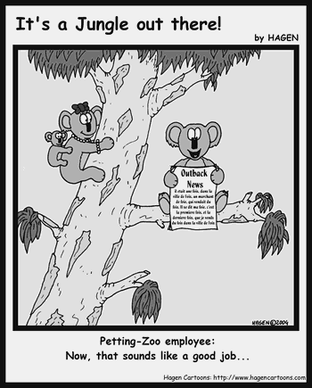 Cartoon, Koala, Zoo