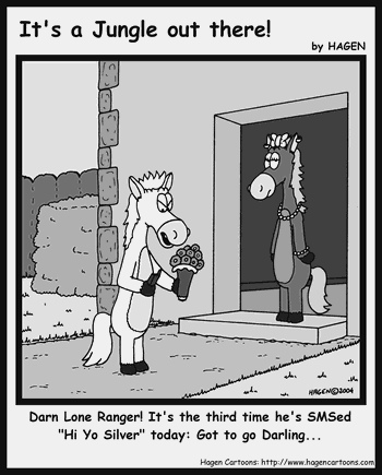 Cartoon, Horse, Lone-Ranger
