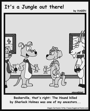 Cartoon, Dog, Hound, Baskerville